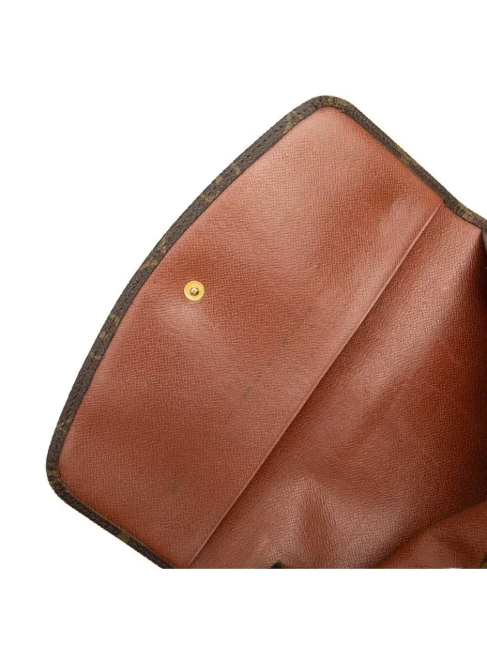 Louis Vuitton Monogram Pochette Lava 20 Pouch Clutch Brown Leather